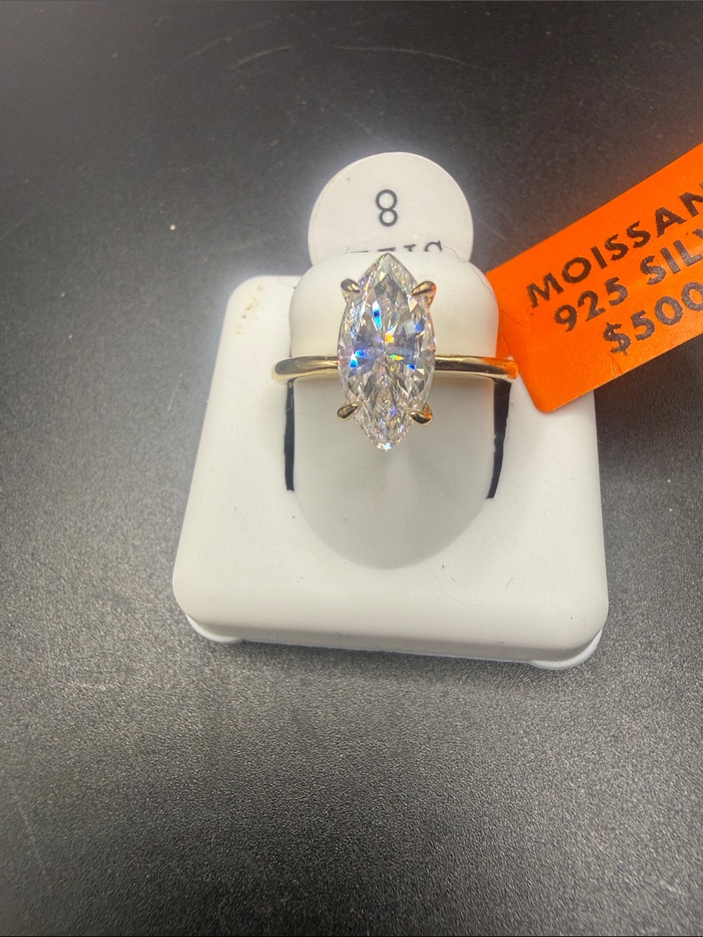 Source Unknown Marquise Solitaire Ring - Gold